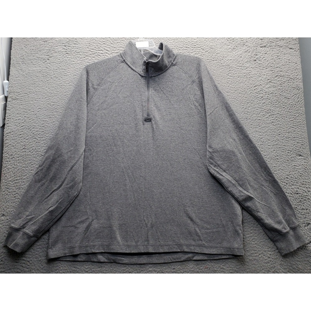 L.L. Bean 1/4 Zip Pullover Mens XXL Multi Heather Slightly Fitted Long Sleeve